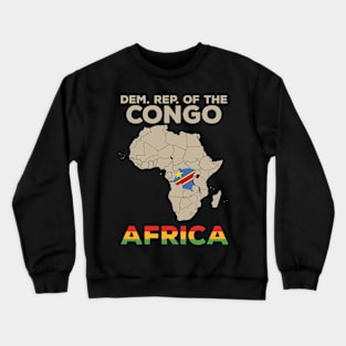 Dem.Rep Of Congo-Africa Crewneck Sweatshirt